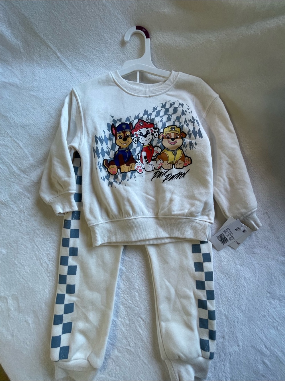 Carter's Cream Paw Patrol Pajama Set with Blue Accents